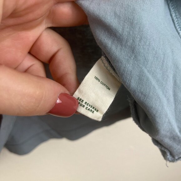 Modish Rebel Graphic Talking Short Sleeve Shirt Blue Women’s Size S - Picture 5 of 6